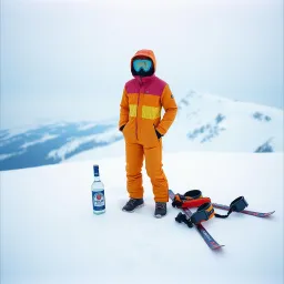 The Russian skier
