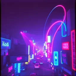 Neon Lights in the Dark