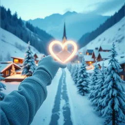 Zwischen Schnee und wir