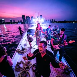"Neon Tides & Steel Dicks (A Yacht Bash in Miami Bay)"