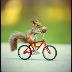 Squirrel on a Bike