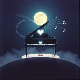 Heart on keys