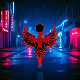 Blood Neon Blue