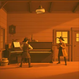 Gun-Slinging in the Saloon