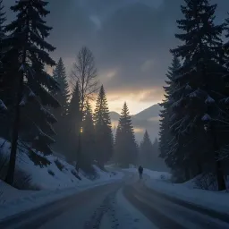 Snow on the Mountain Road