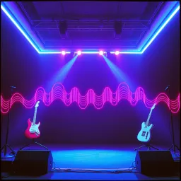 Neon lights and leather boots