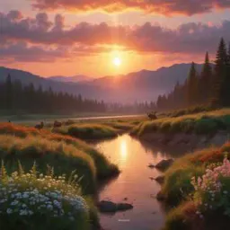 Mornings dawn. 