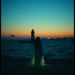 Waiting by the sea