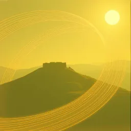 In the oppidum awaited the arrival of the messengers in warm sun