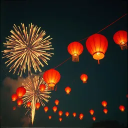 La la la la 
Oh oh oh 新年快乐
