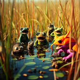 Swamp donkeys loose