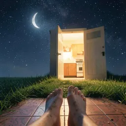 Kitchen Light, Starlit Sky