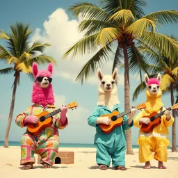 Llamas in Pajamas from the Bahamas