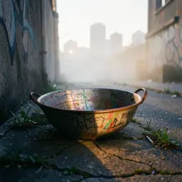 Salad bowl raised
