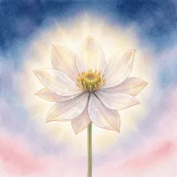 Blume im Wind
