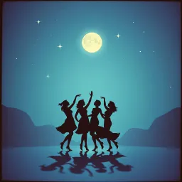 Bailando bajo la luna..