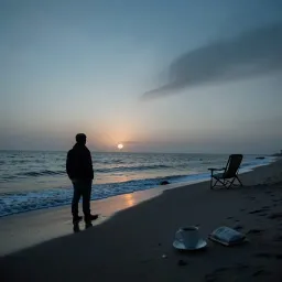 Sun rises with salt