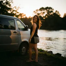 Barefoot Baddie By The River
