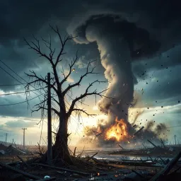 Storm Over Wheatfield
