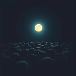 At night the sheep appear