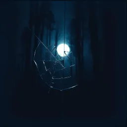 Glas ihn Dunkelheit