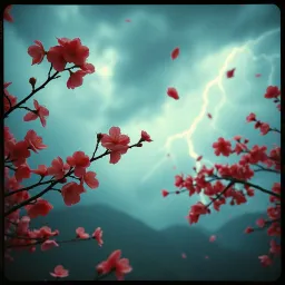 散華 (Sange) - "Scattered Blossoms"