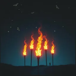 Torches on Fire