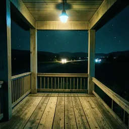 Blue Porch Light
