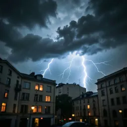 Lightning strikes like a preacher’s hand