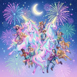 Glitter the sky