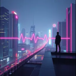 Neon Synchro Heartbeat