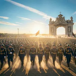 The big military March