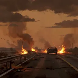Truck On Fire