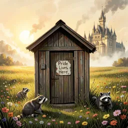 She kept the castle, I got the outhouse