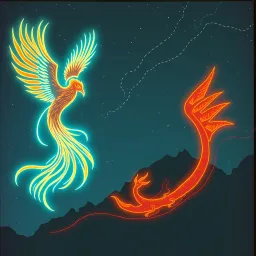 The fight through the skies and heaven's