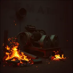 Caught in the machine