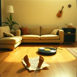 Couch, Controller, Little Feet