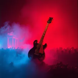 Guitar over war