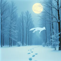 Are you hiding? But your footprints are in the snow!