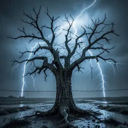 We sit in the storm