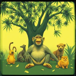 Monkey in the Garden