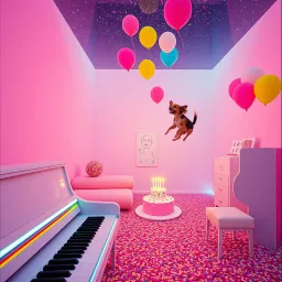 Pastel en el Teclado