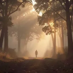 Sun through the trees