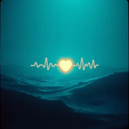 밤의 고요에 울리는 심장 소리