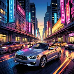 Cars go by