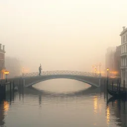 We walk on the Bridge of Sighs in Venice
