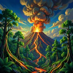 Lava del volcán