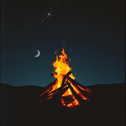 Blazin 'through the night"