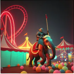 Trippin at a carnival.