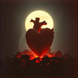 Corazon en llamas